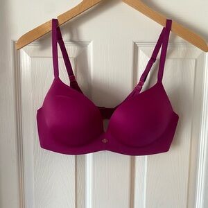 Victoria's Secret Victoria’s Secret padded wireless push-up bra 36C Fuchsia Bra